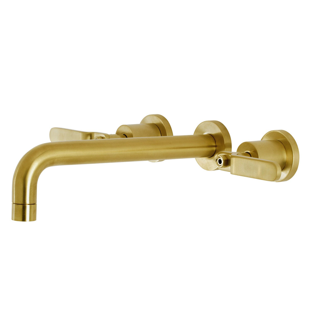 Whitaker KS8027KL Two-Handle 3-Hole Wall Mount Roman Tub Faucet, Brushed Brass