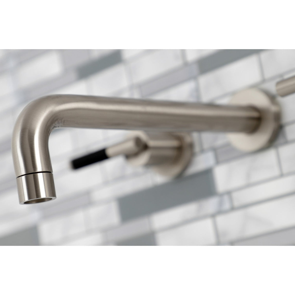 Kaiser KS8028CKL Two-Handle 3-Hole Wall Mount Roman Tub Faucet, Brushed Nickel