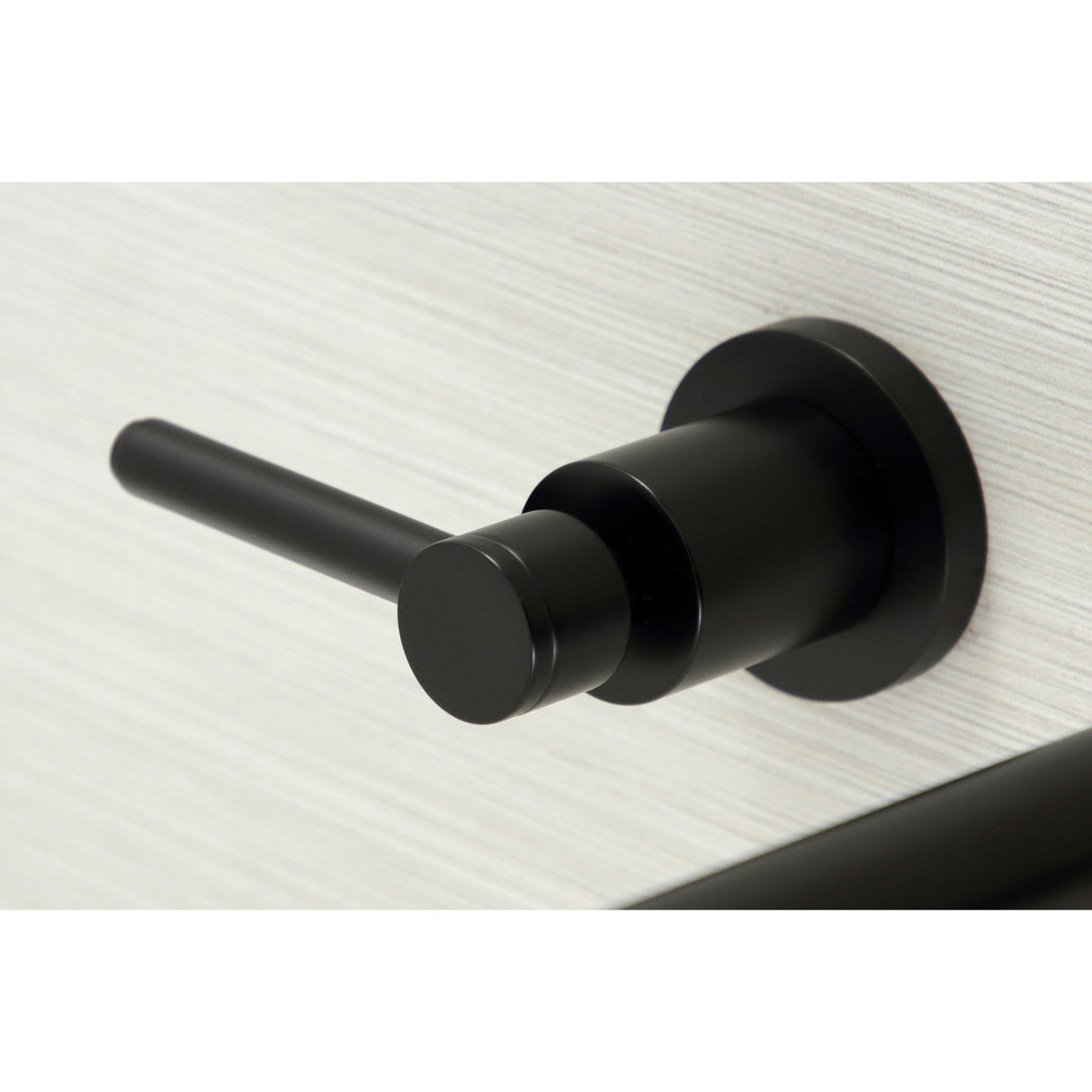 Concord KS8040DL Two-Handle 3-Hole Wall Mount Roman Tub Faucet, Matte Black