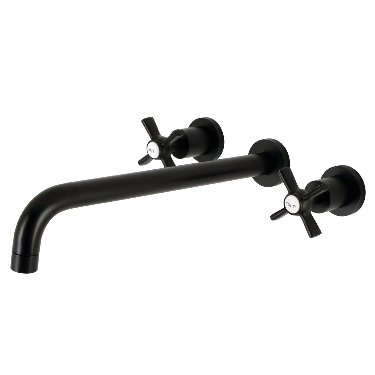 Millennium KS8040ZX Two-Handle 3-Hole Wall Mount Roman Tub Faucet, Matte Black
