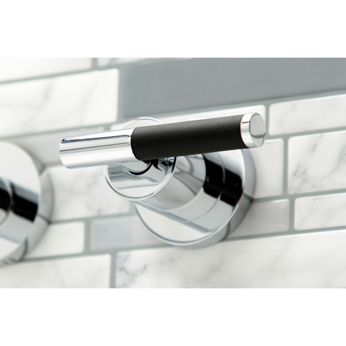 Kaiser KS8041CKL Two-Handle 3-Hole Wall Mount Roman Tub Faucet, Polished Chrome