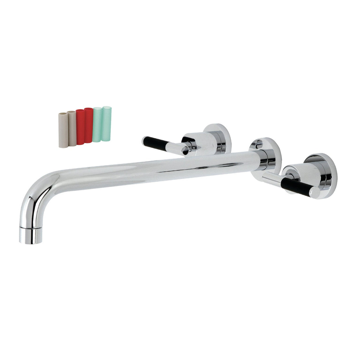 Kaiser KS8041CKL Two-Handle 3-Hole Wall Mount Roman Tub Faucet, Polished Chrome