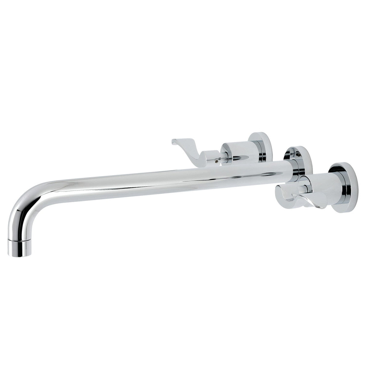 NuWave KS8041DFL Two-Handle 3-Hole Wall Mount Roman Tub Faucet, Polished Chrome