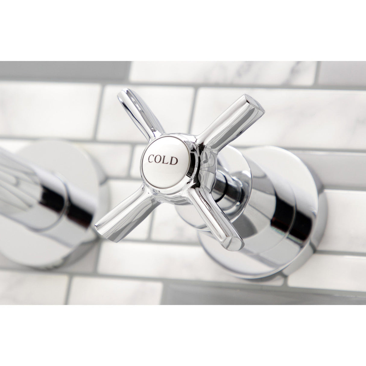 Millennium KS8041ZX Two-Handle 3-Hole Wall Mount Roman Tub Faucet, Polished Chrome
