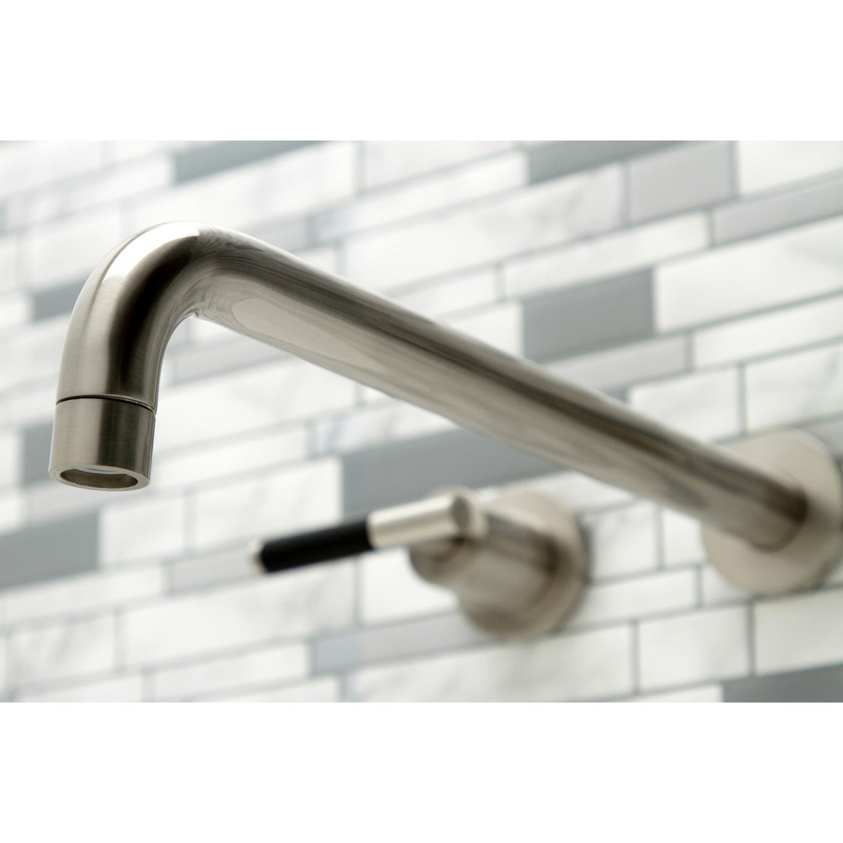 Kaiser KS8048CKL Two-Handle 3-Hole Wall Mount Roman Tub Faucet, Brushed Nickel
