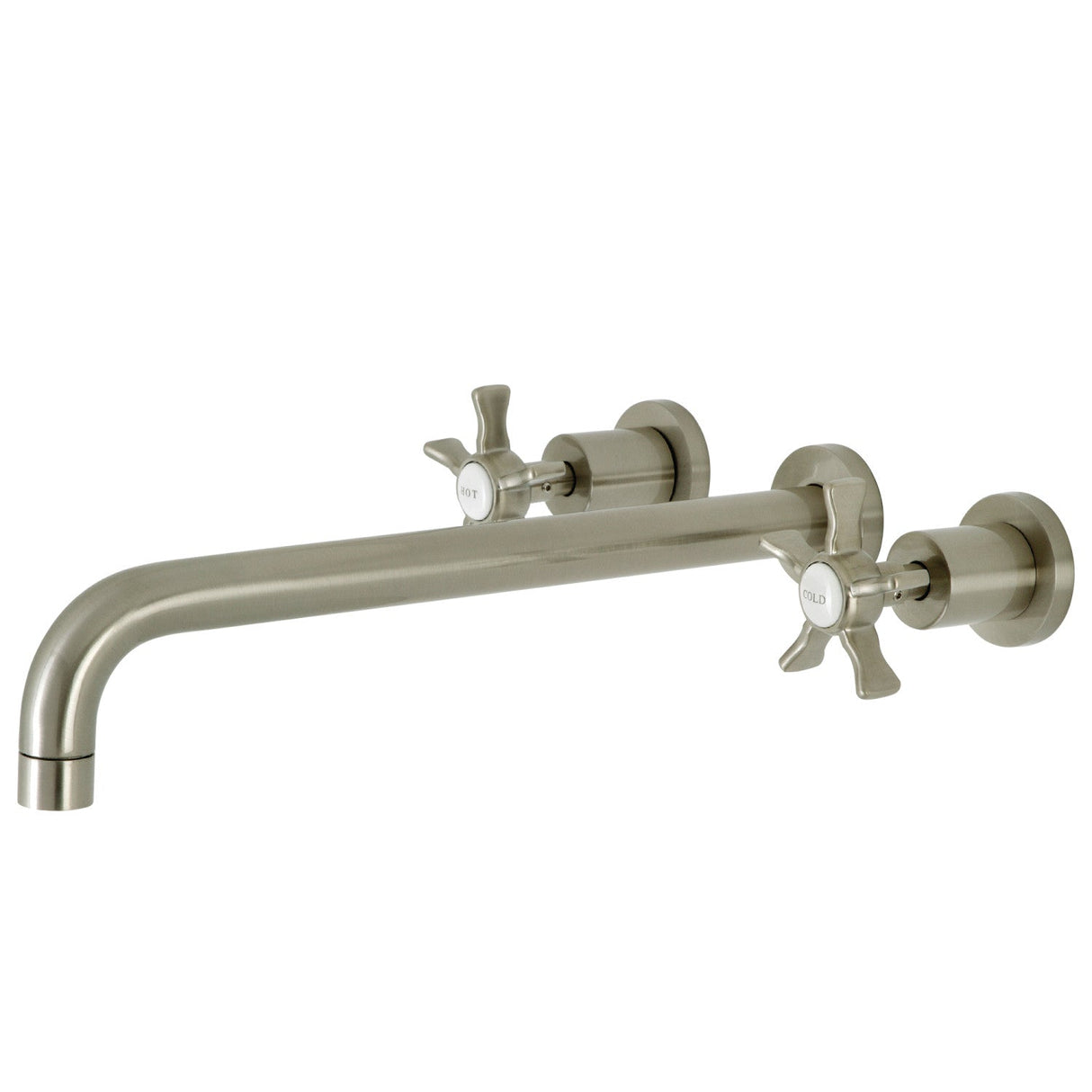 Hamilton KS8048NX Two-Handle 3-Hole Wall Mount Roman Tub Faucet, Brushed Nickel