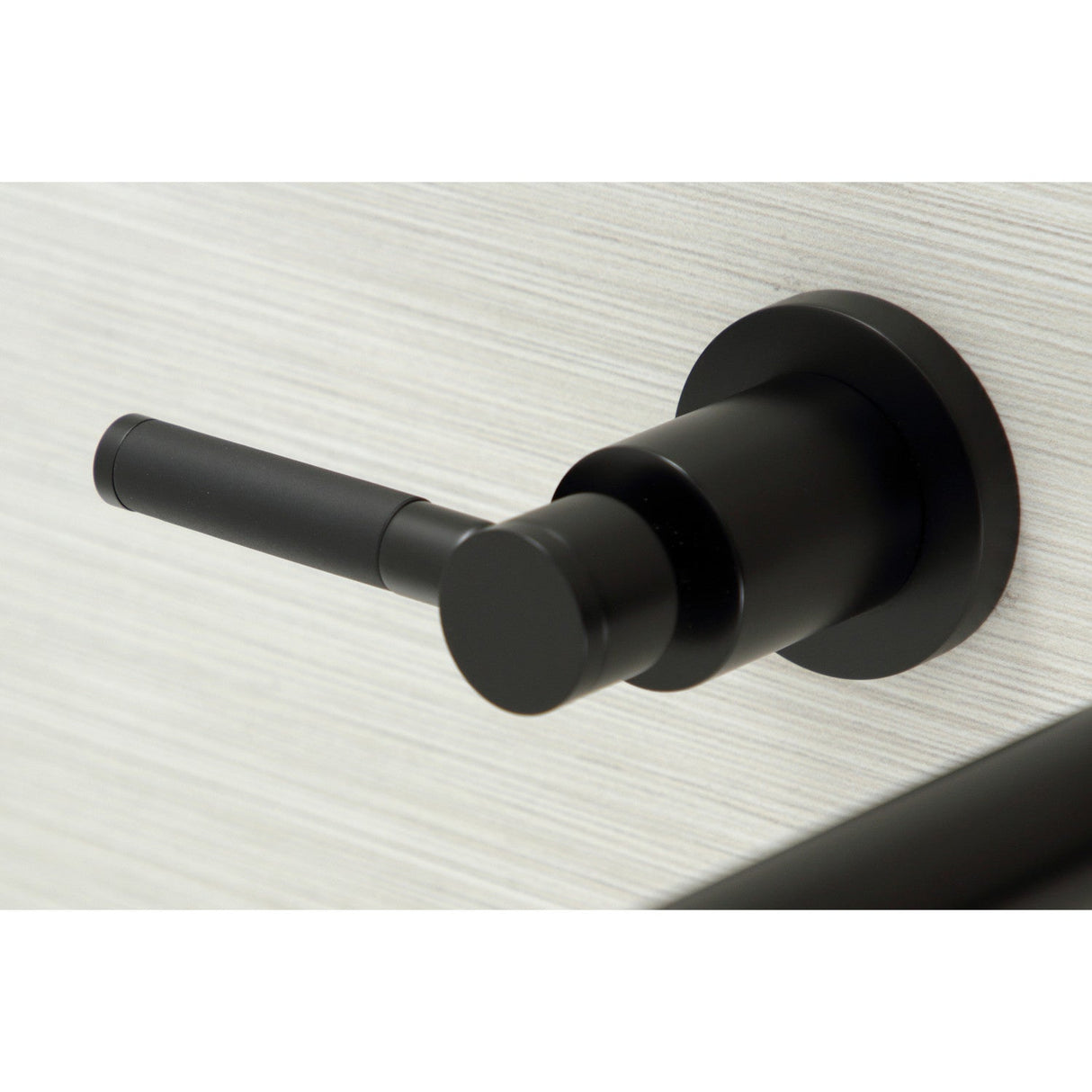 Kaiser KS8050DKL Two-Handle 3-Hole Wall Mount Roman Tub Faucet, Matte Black