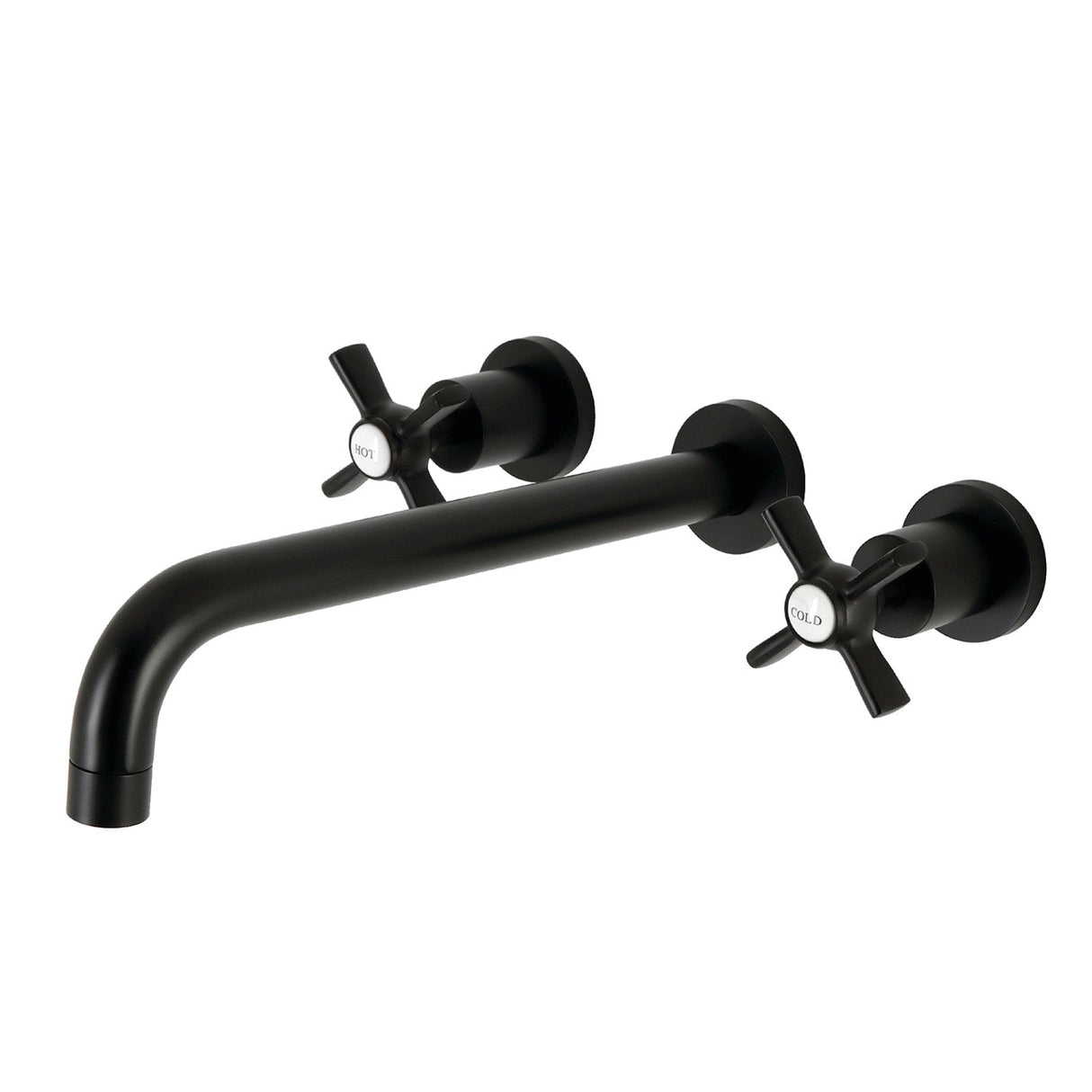 Millennium KS8050ZX Two-Handle 3-Hole Wall Mount Roman Tub Faucet, Matte Black