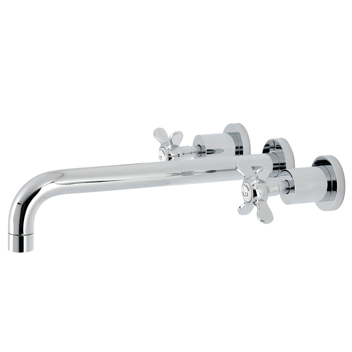 Essex KS8051BEX Two-Handle 3-Hole Wall Mount Roman Tub Faucet, Polished Chrome