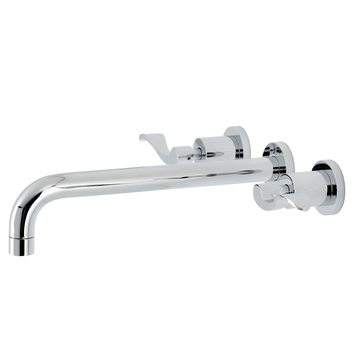 NuWave KS8051DFL Two-Handle 3-Hole Wall Mount Roman Tub Faucet, Polished Chrome