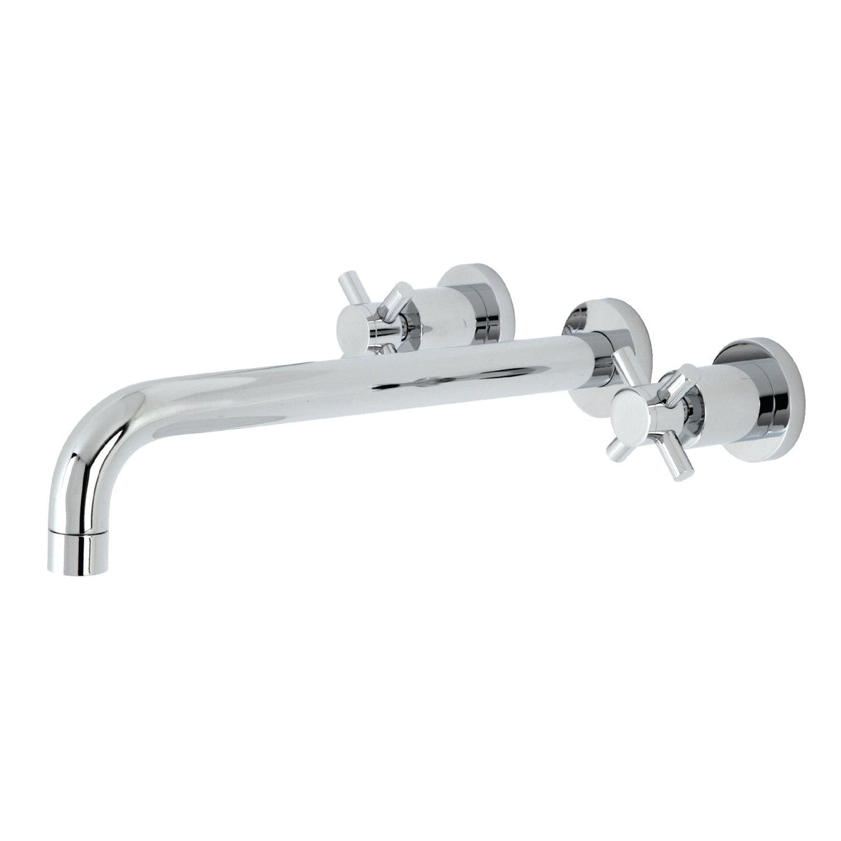 Concord KS8051DX Two-Handle 3-Hole Wall Mount Roman Tub Faucet, Polished Chrome