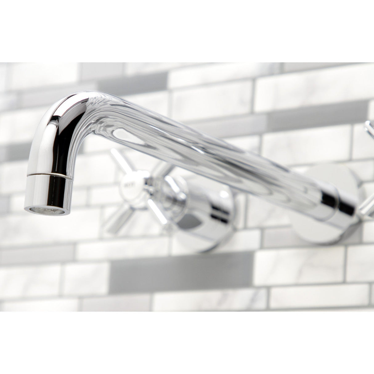 Millennium KS8051ZX Two-Handle 3-Hole Wall Mount Roman Tub Faucet, Polished Chrome