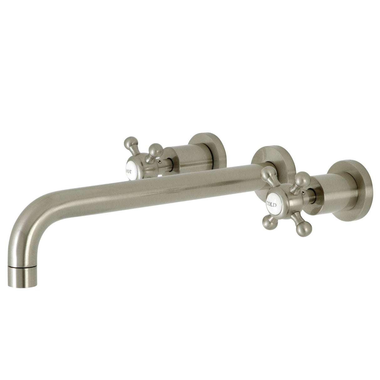 Metropolitan KS8058BX Two-Handle 3-Hole Wall Mount Roman Tub Faucet, Brushed Nickel