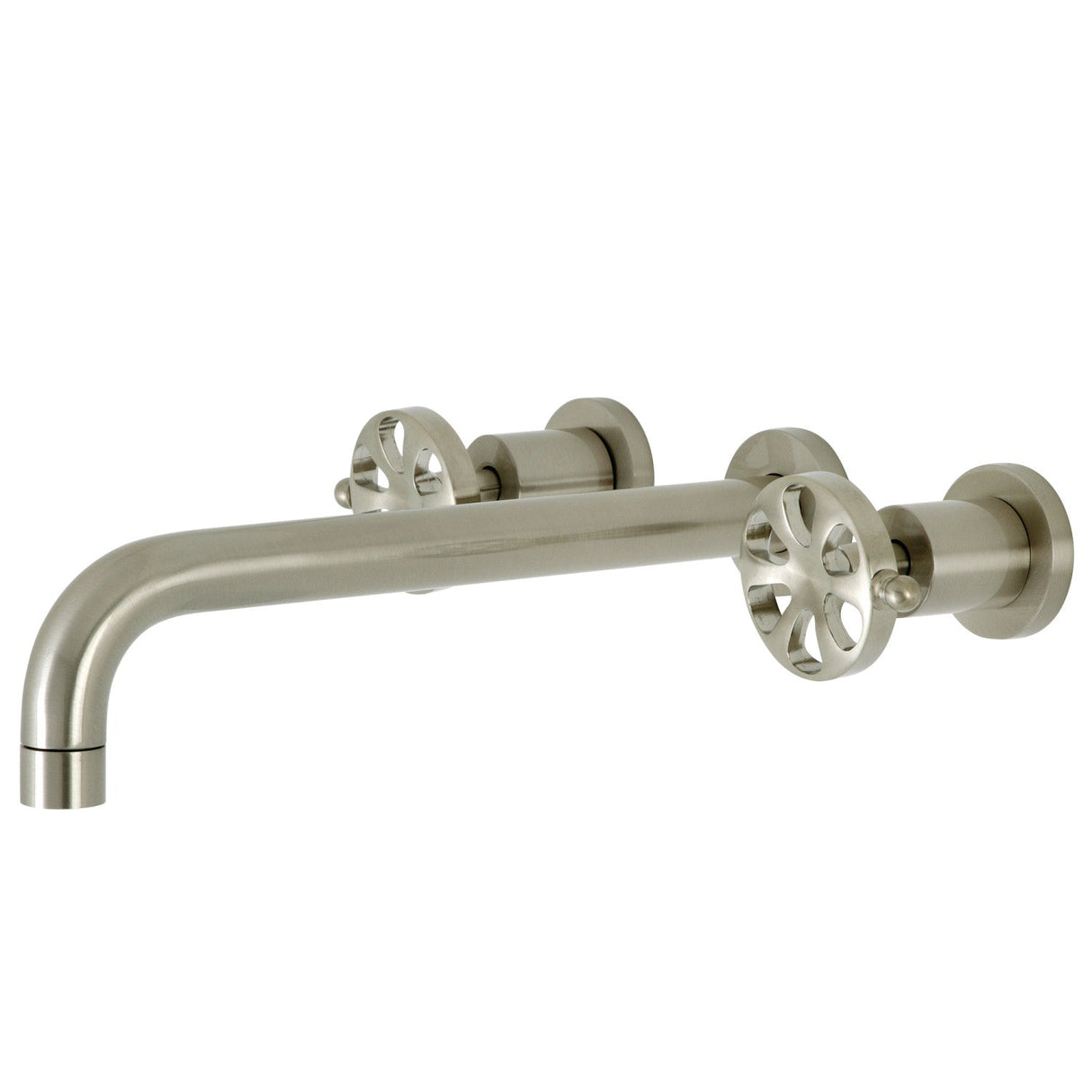 Belknap KS8058RX Two-Handle 3-Hole Wall Mount Roman Tub Faucet, Brushed Nickel