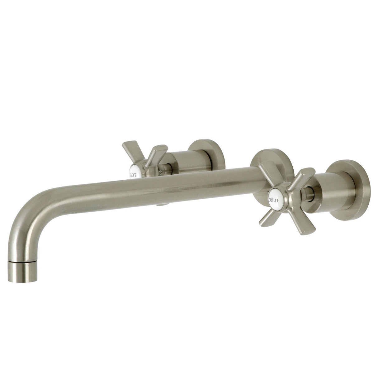Millennium KS8058ZX Two-Handle 3-Hole Wall Mount Roman Tub Faucet, Brushed Nickel
