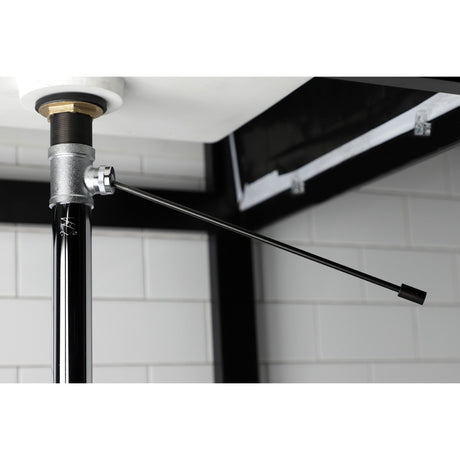Concord KS8100MB Brass Pop-Up Bathroom Sink Drain without Overflow, 22 Gauge, Matte Black