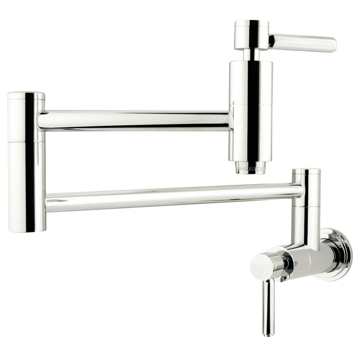 Concord KS8101DL Two-Handle 1-Hole Wall Mount Pot Filler, Polished Chrome