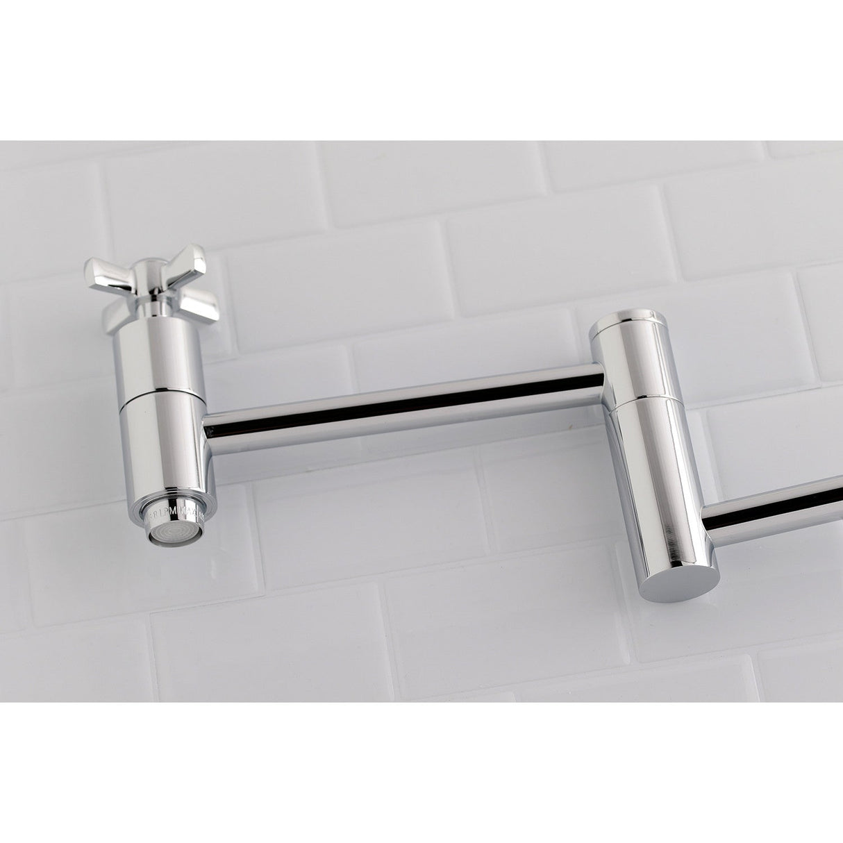 Millennium KS8101ZX Two-Handle 1-Hole Wall Mount Pot Filler, Polished Chrome