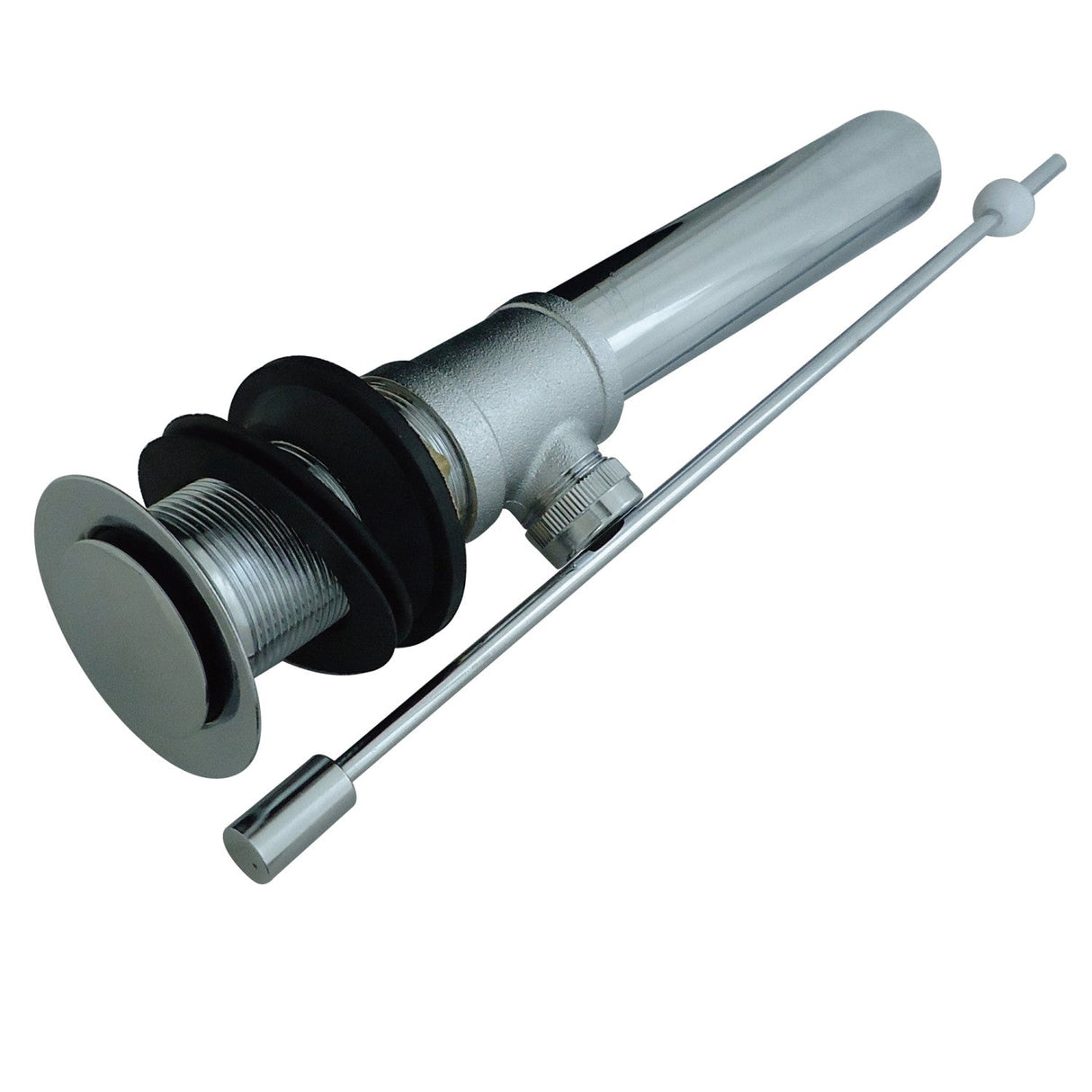 Concord KS8101 Brass Pop-Up Bathroom Sink Drain without Overflow, 22 Gauge, Polished Chrome