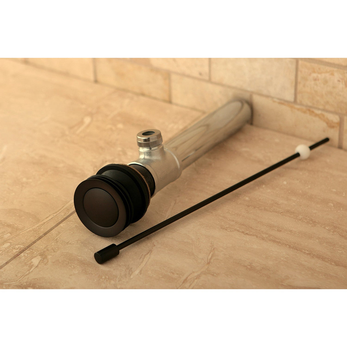 Concord KS8105 Brass Pop-Up Bathroom Sink Drain without Overflow, 22 Gauge, Oil Rubbed Bronze