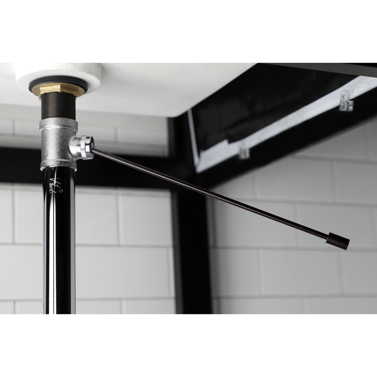Concord KS8105 Brass Pop-Up Bathroom Sink Drain without Overflow, 22 Gauge, Oil Rubbed Bronze