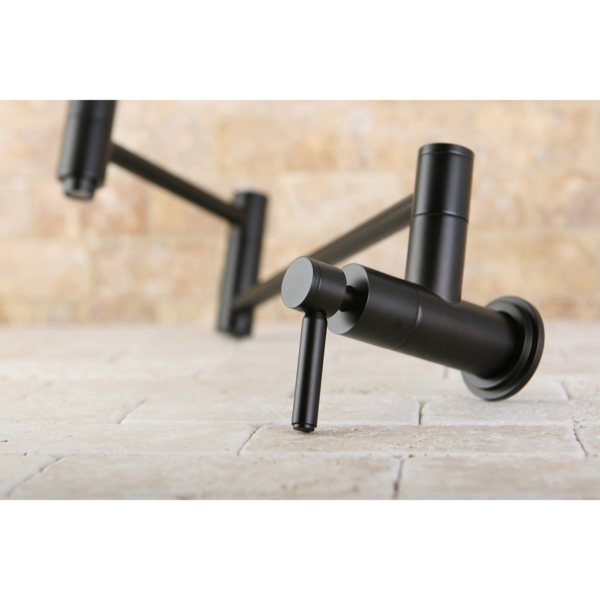 Concord KS8105DL Two-Handle 1-Hole Wall Mount Pot Filler, Oil Rubbed Bronze