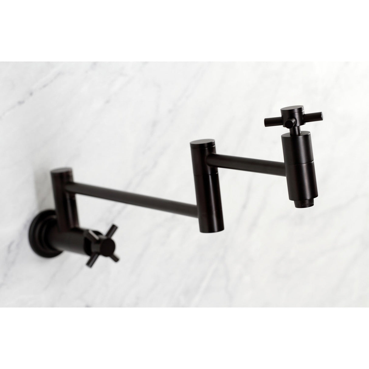 Concord KS8105DX Two-Handle 1-Hole Wall Mount Pot Filler, Oil Rubbed Bronze
