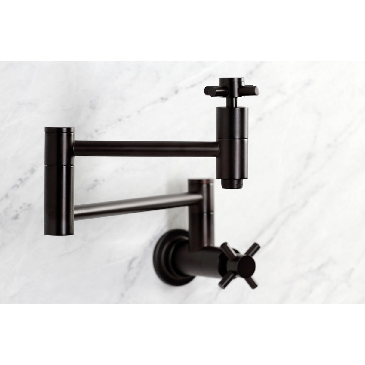 Concord KS8105DX Two-Handle 1-Hole Wall Mount Pot Filler, Oil Rubbed Bronze
