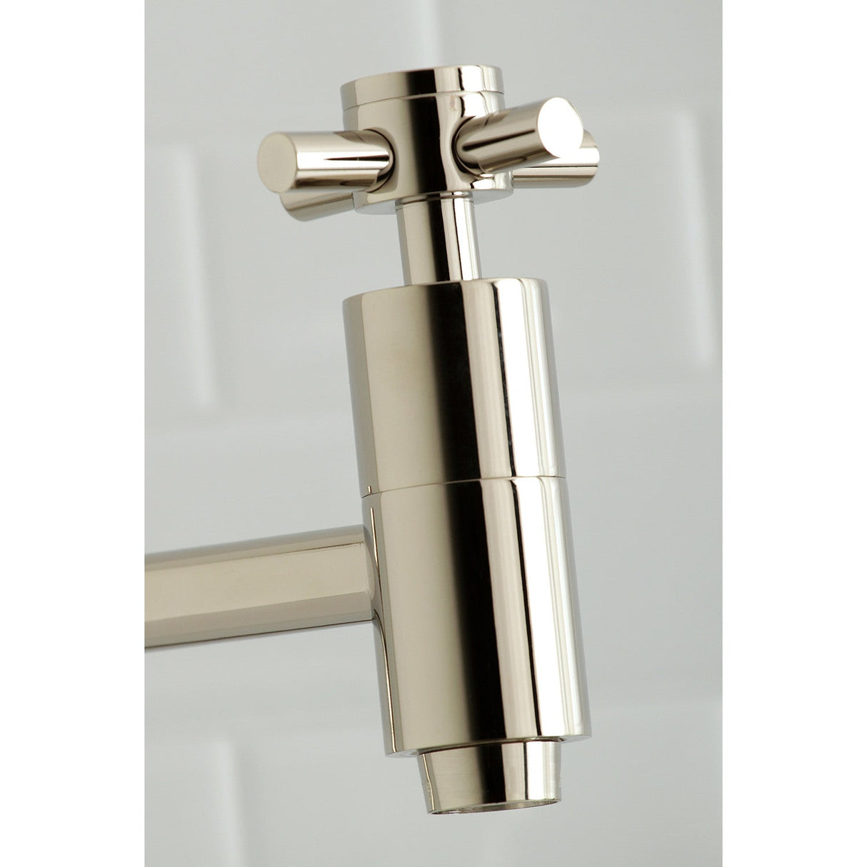 Concord KS8106DX Two-Handle 1-Hole Wall Mount Pot Filler, Polished Nickel
