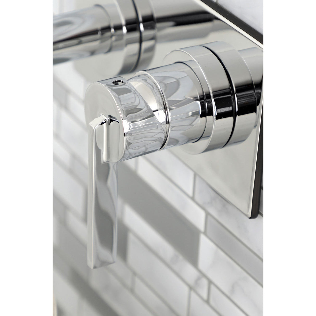 Continental KS8111CTL Single-Handle 2-Hole Wall Mount Bathroom Faucet, Polished Chrome