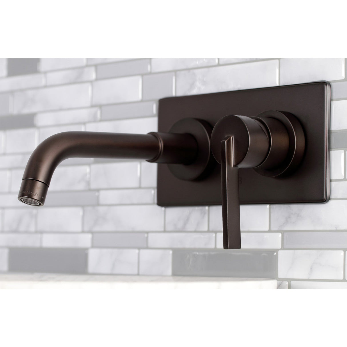 Continental KS8115CTL Single-Handle 2-Hole Wall Mount Bathroom Faucet, Oil Rubbed Bronze