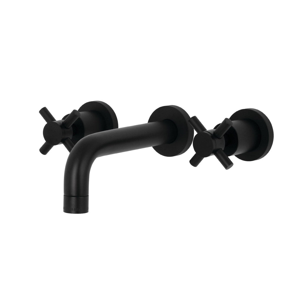 Concord KS8120DX Two-Handle 3-Hole Wall Mount Bathroom Faucet, Matte Black