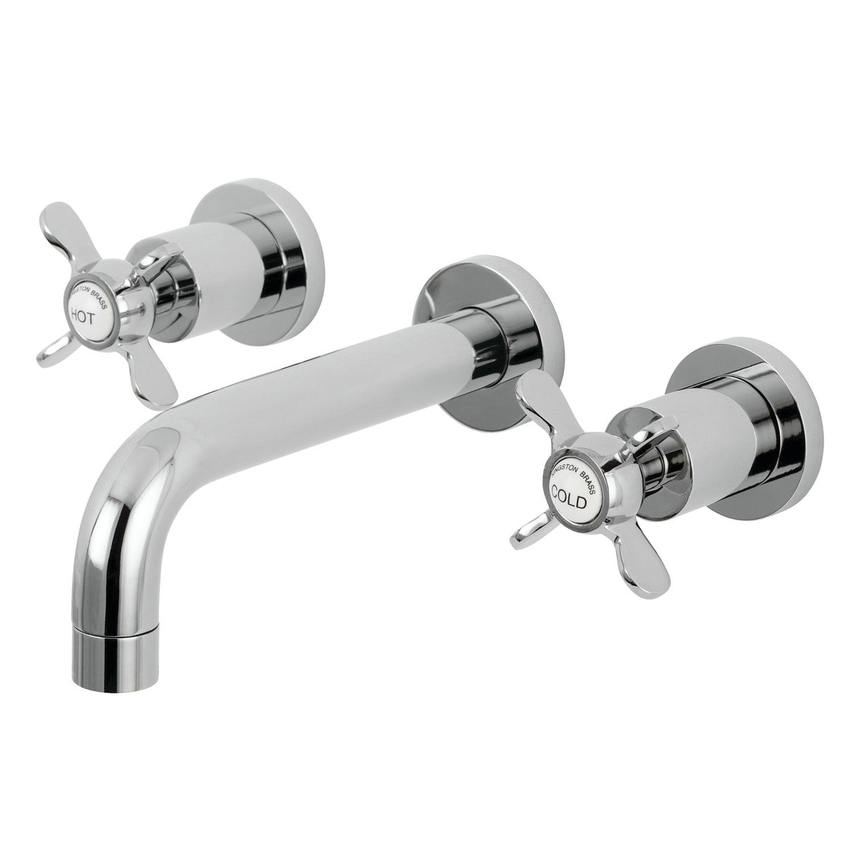 Essex KS8121BEX Two-Handle 3-Hole Wall Mount Bathroom Faucet, Polished Chrome