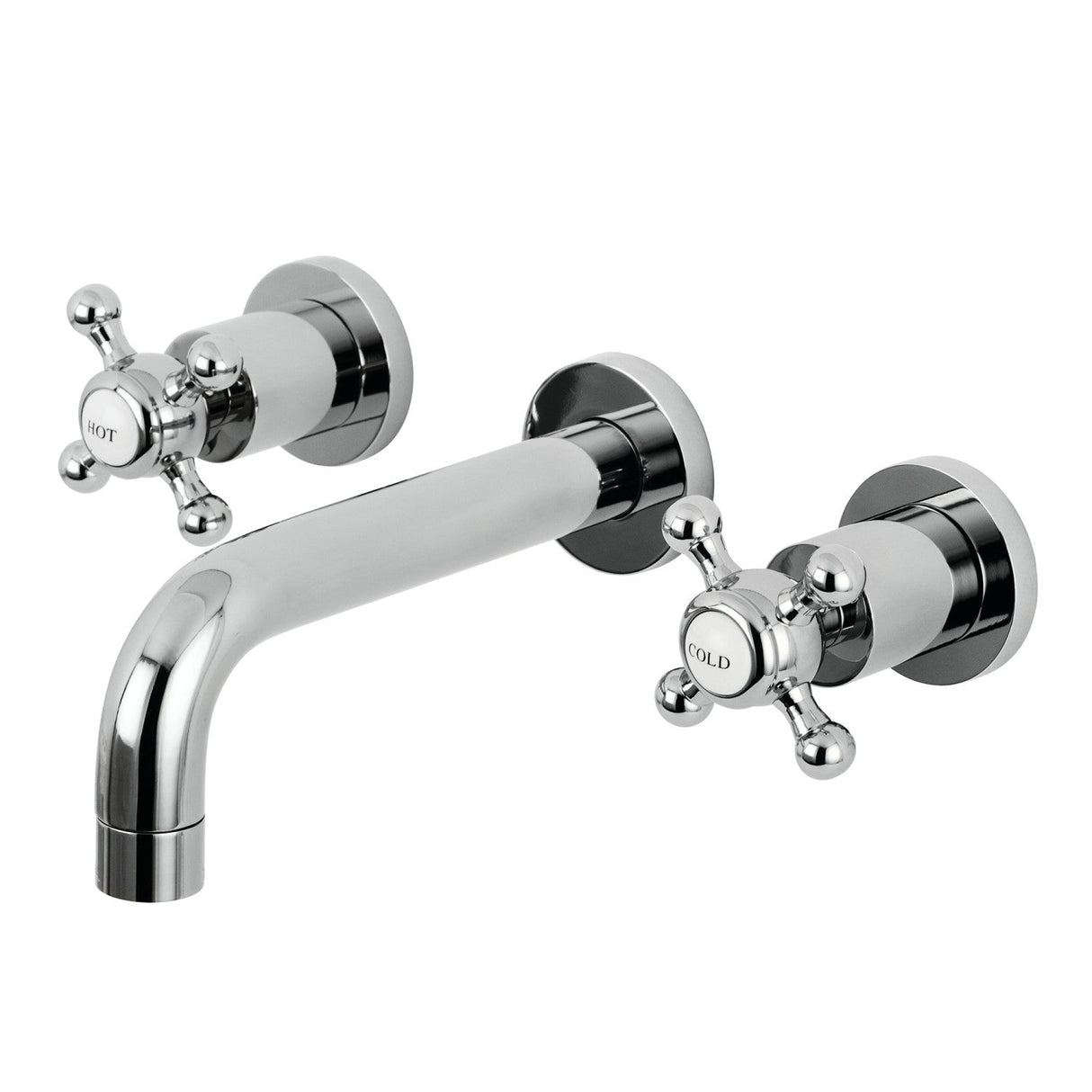 Metropolitan KS8121BX Two-Handle 3-Hole Wall Mount Bathroom Faucet, Polished Chrome