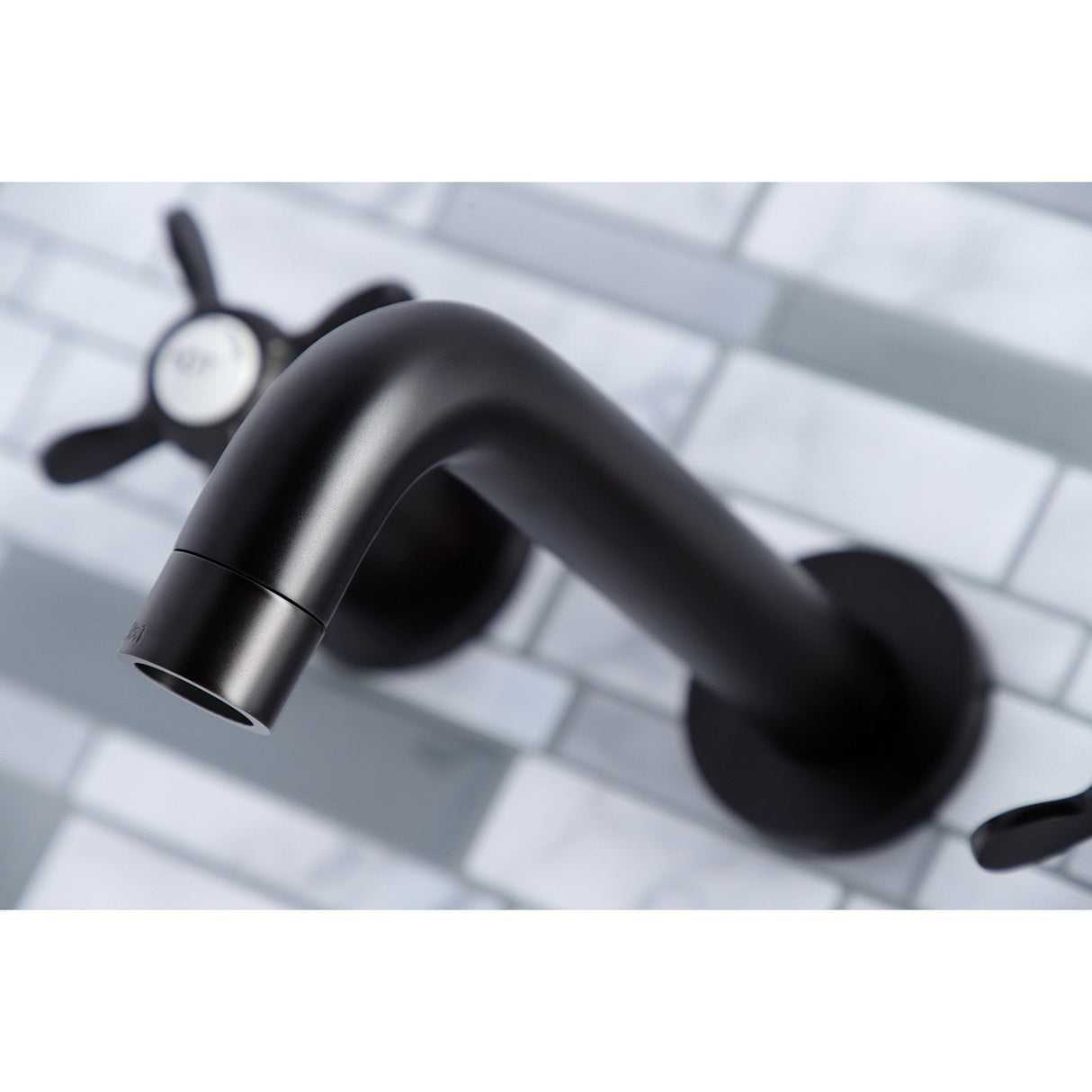 Essex KS8125BEX Two-Handle 3-Hole Wall Mount Bathroom Faucet, Oil Rubbed Bronze