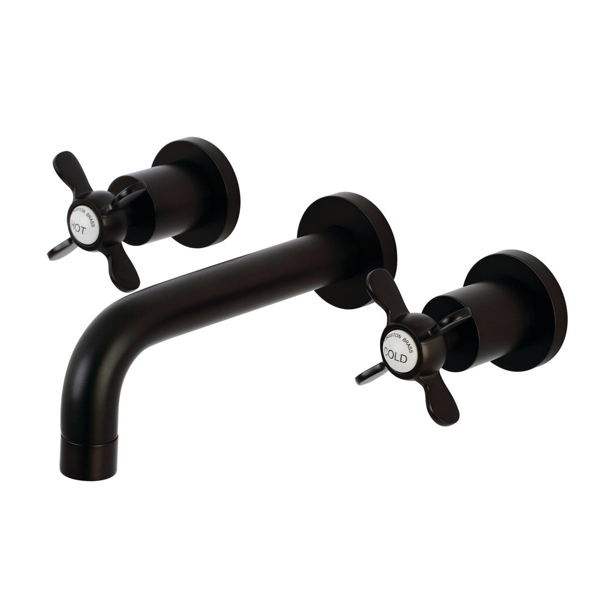 Essex KS8125BEX Two-Handle 3-Hole Wall Mount Bathroom Faucet, Oil Rubbed Bronze