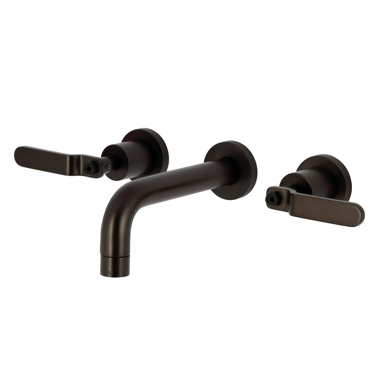 Whitaker KS8125KL Two-Handle 3-Hole Wall Mount Bathroom Faucet, Oil Rubbed Bronze
