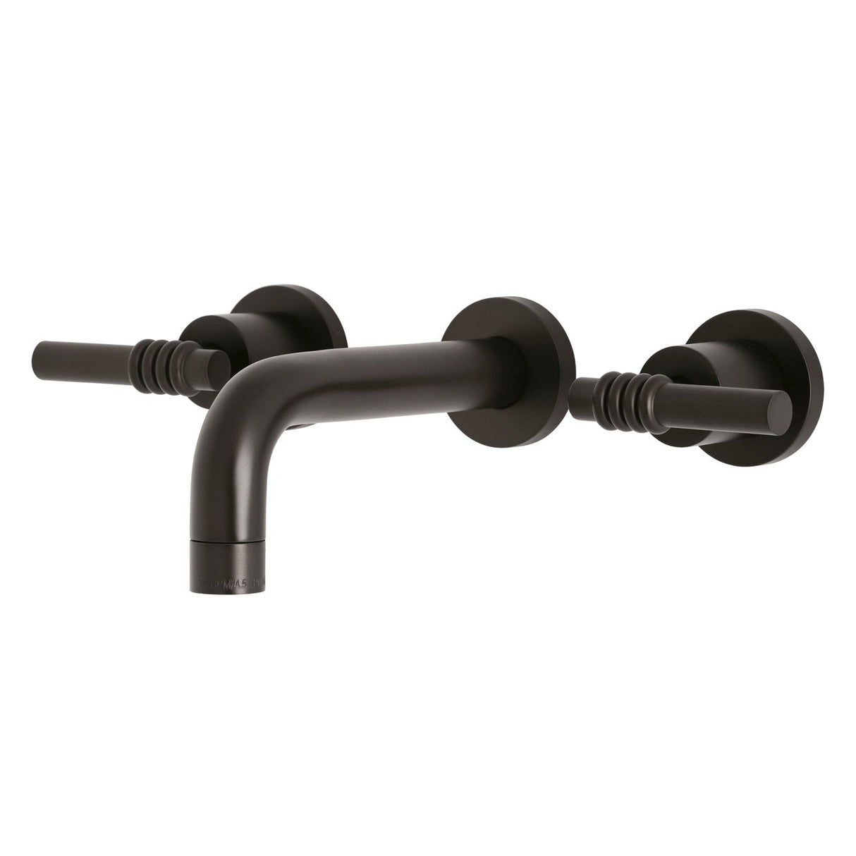 Milano KS8125ML Two-Handle 3-Hole Wall Mount Bathroom Faucet, Oil Rubbed Bronze