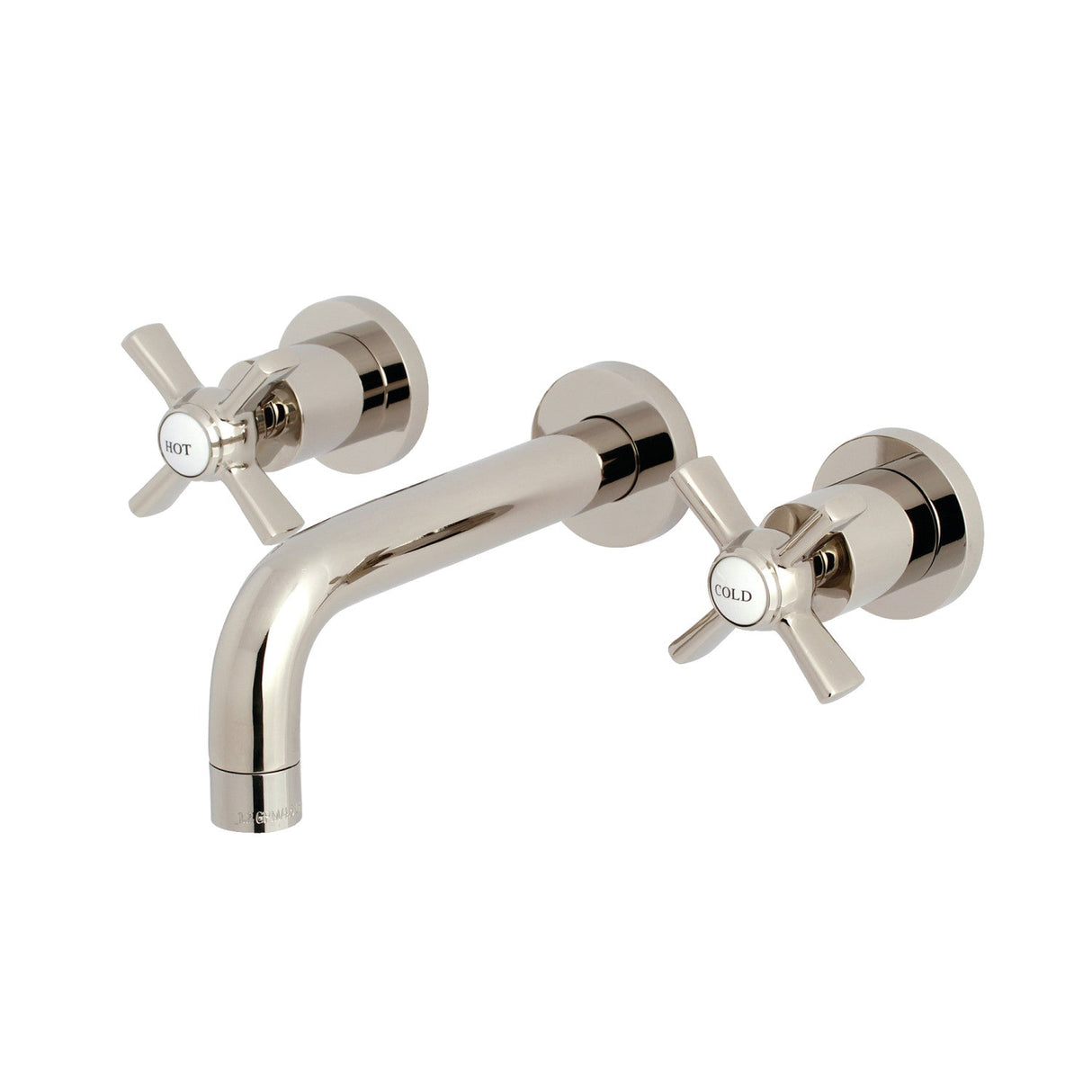 Millennium KS8126ZX Two-Handle 3-Hole Wall Mount Bathroom Faucet, Polished Nickel