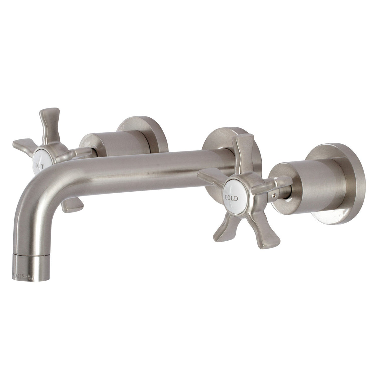 Hamilton KS8128NX Two-Handle 3-Hole Wall Mount Bathroom Faucet, Brushed Nickel