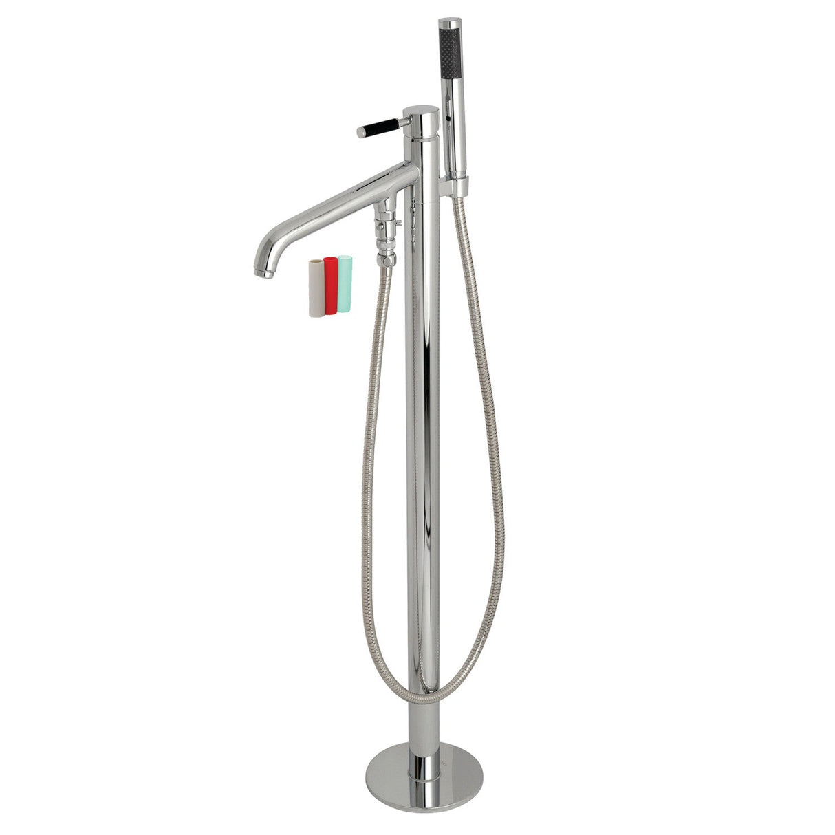 Kaiser KS8131DKL Single-Handle 1-Hole Freestanding Tub Faucet with Hand Shower, Polished Chrome