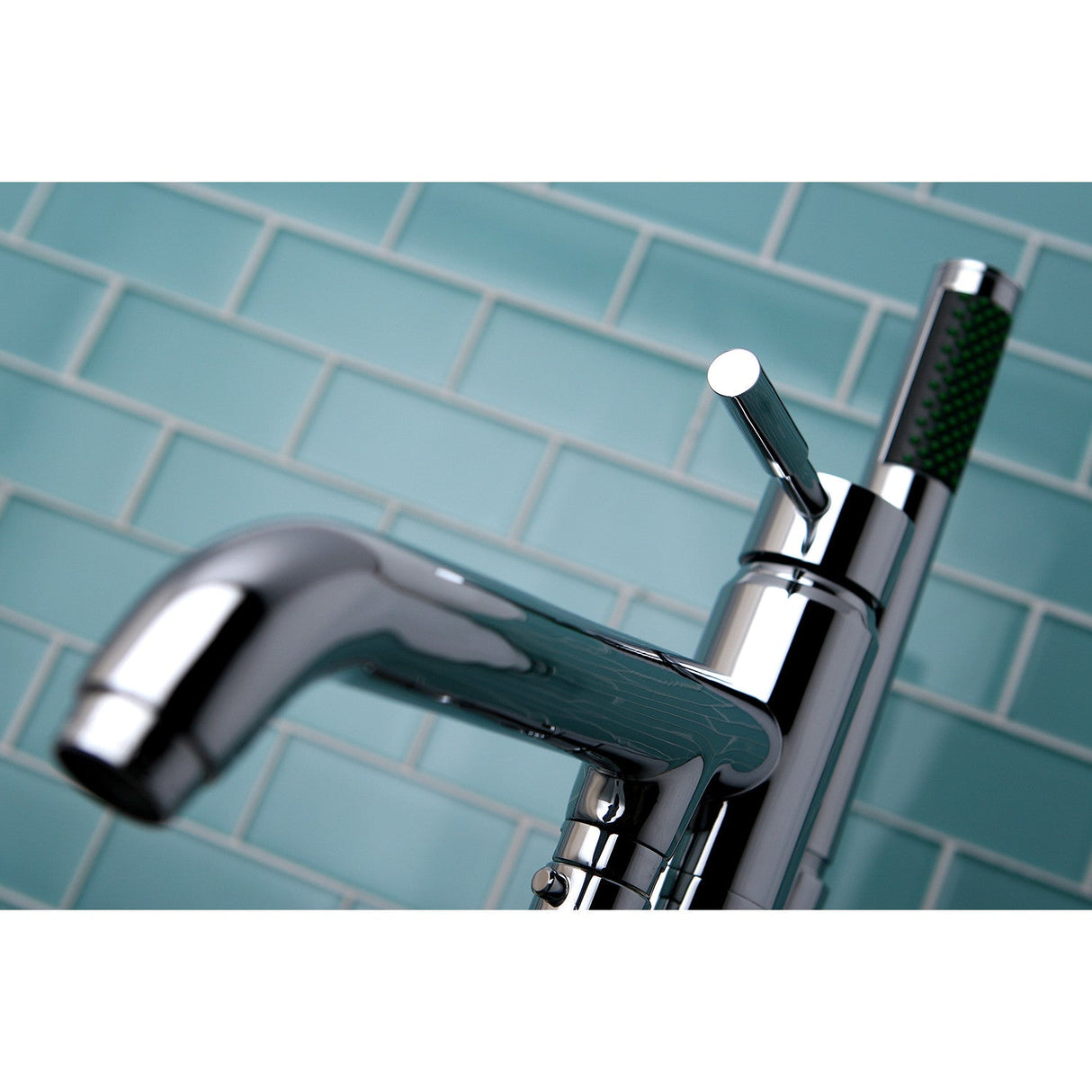 Concord KS8131DL Single-Handle 1-Hole Freestanding Tub Faucet with Hand Shower, Polished Chrome