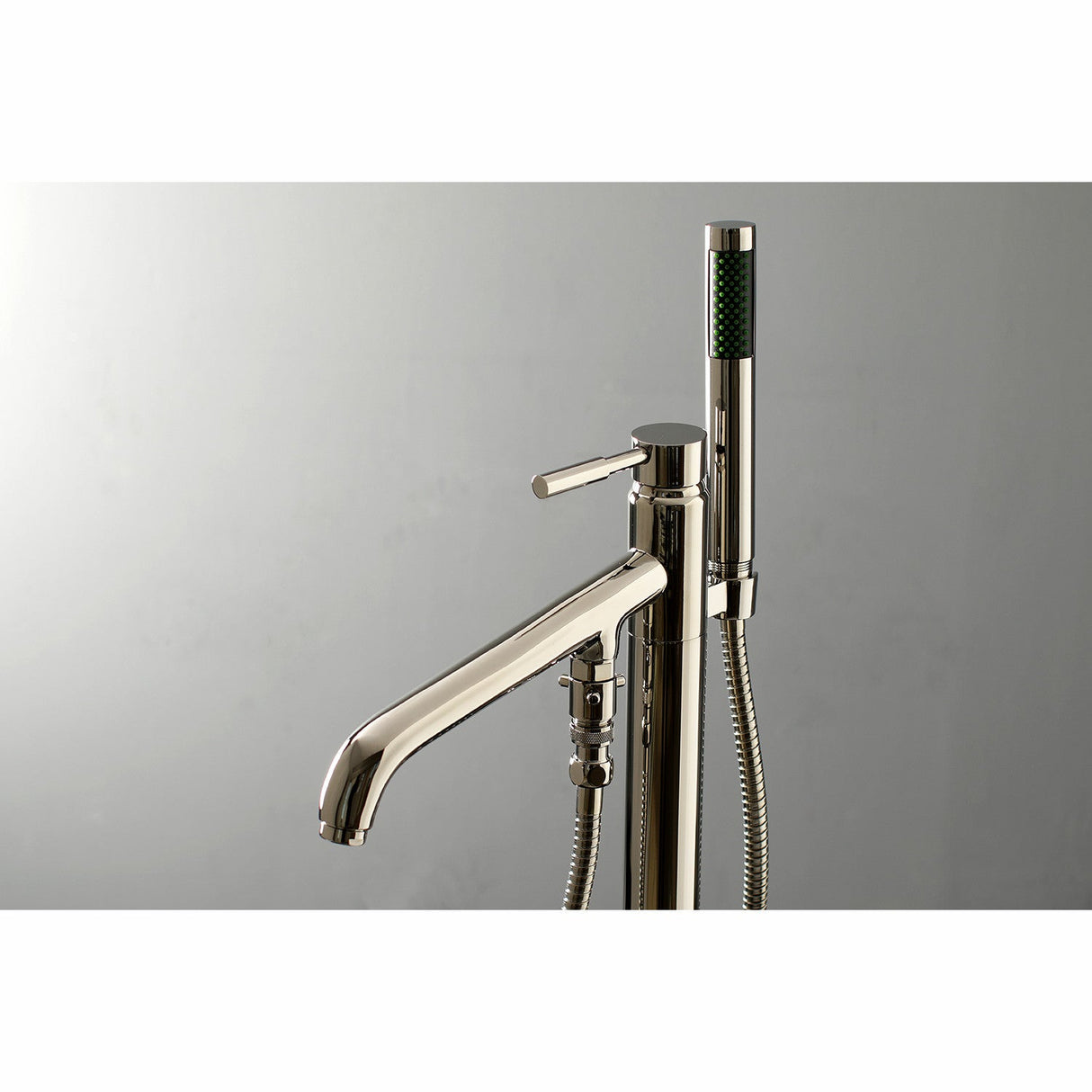 Concord KS8136DL Single-Handle 1-Hole Freestanding Tub Faucet with Hand Shower, Polished Nickel