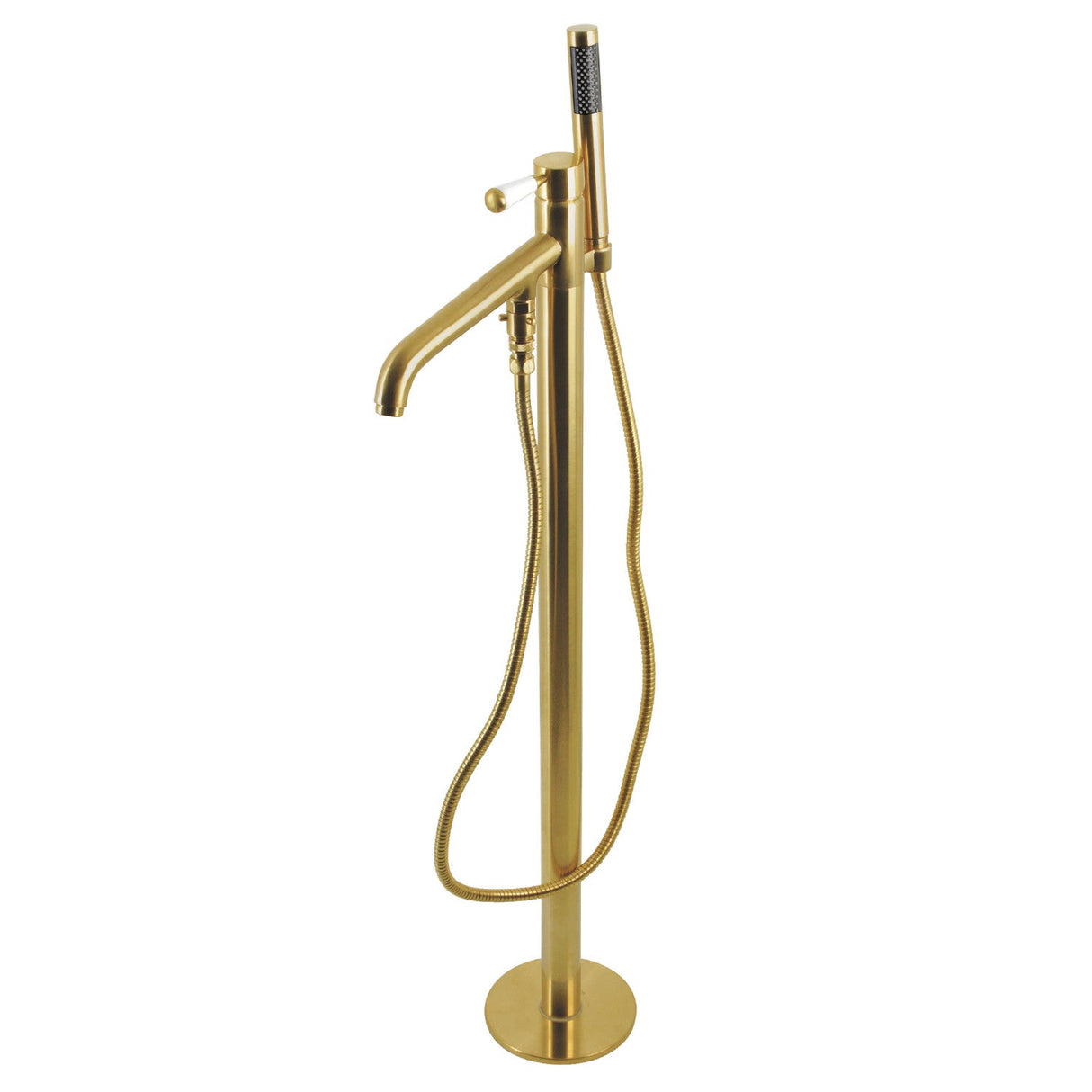 Paris KS8137DPL Single-Handle 1-Hole Freestanding Tub Faucet, Brushed Brass