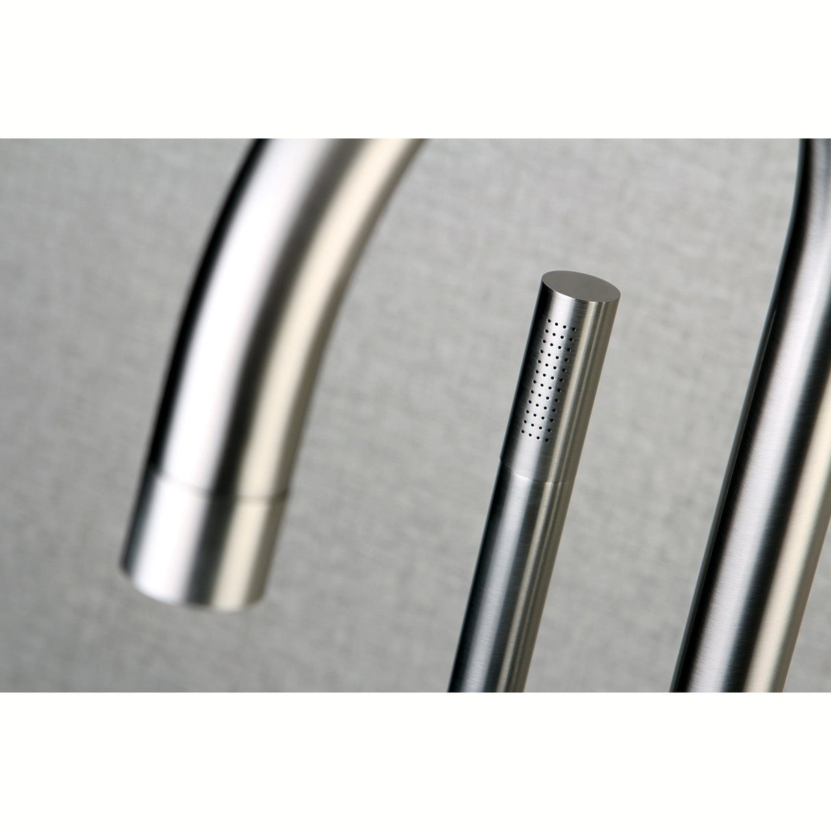 Concord KS8158DL Single-Handle 1-Hole Freestanding Tub Faucet with Hand Shower, Brushed Nickel