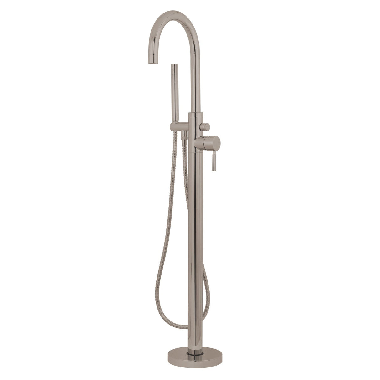 Concord KS8158DL Single-Handle 1-Hole Freestanding Tub Faucet with Hand Shower, Brushed Nickel