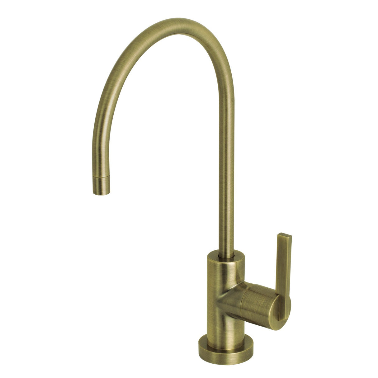 Continental KS8193CTL Single-Handle 1-Hole Deck Mount Water Filtration Faucet, Antique Brass