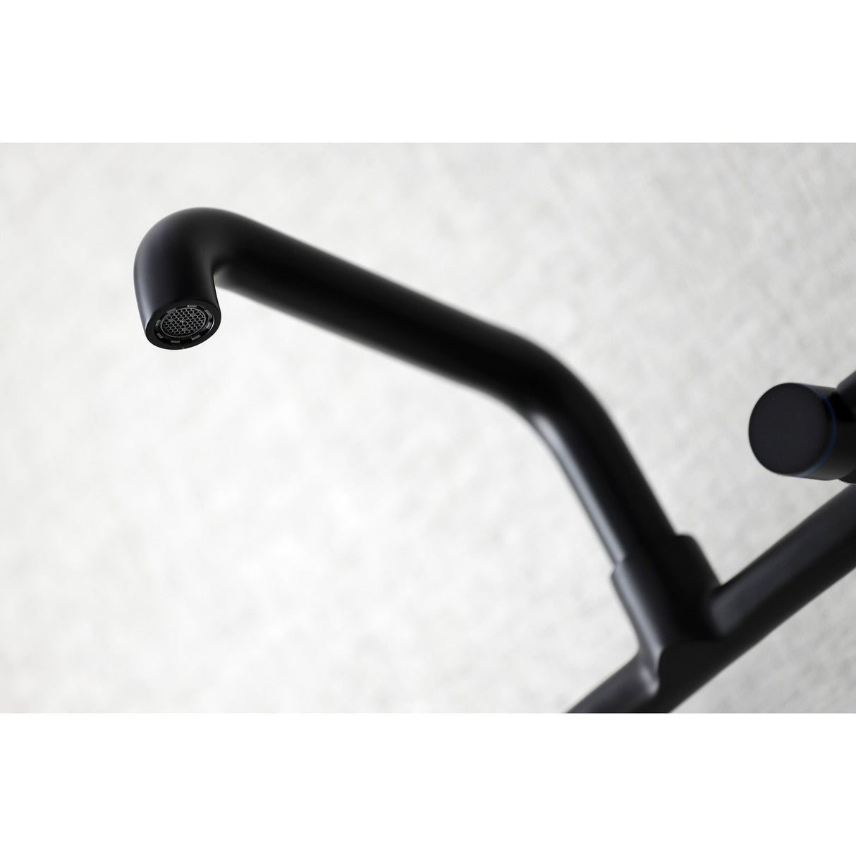 Concord KS823MB Two-Handle 2-Hole Wall Mount Kitchen Faucet, Matte Black