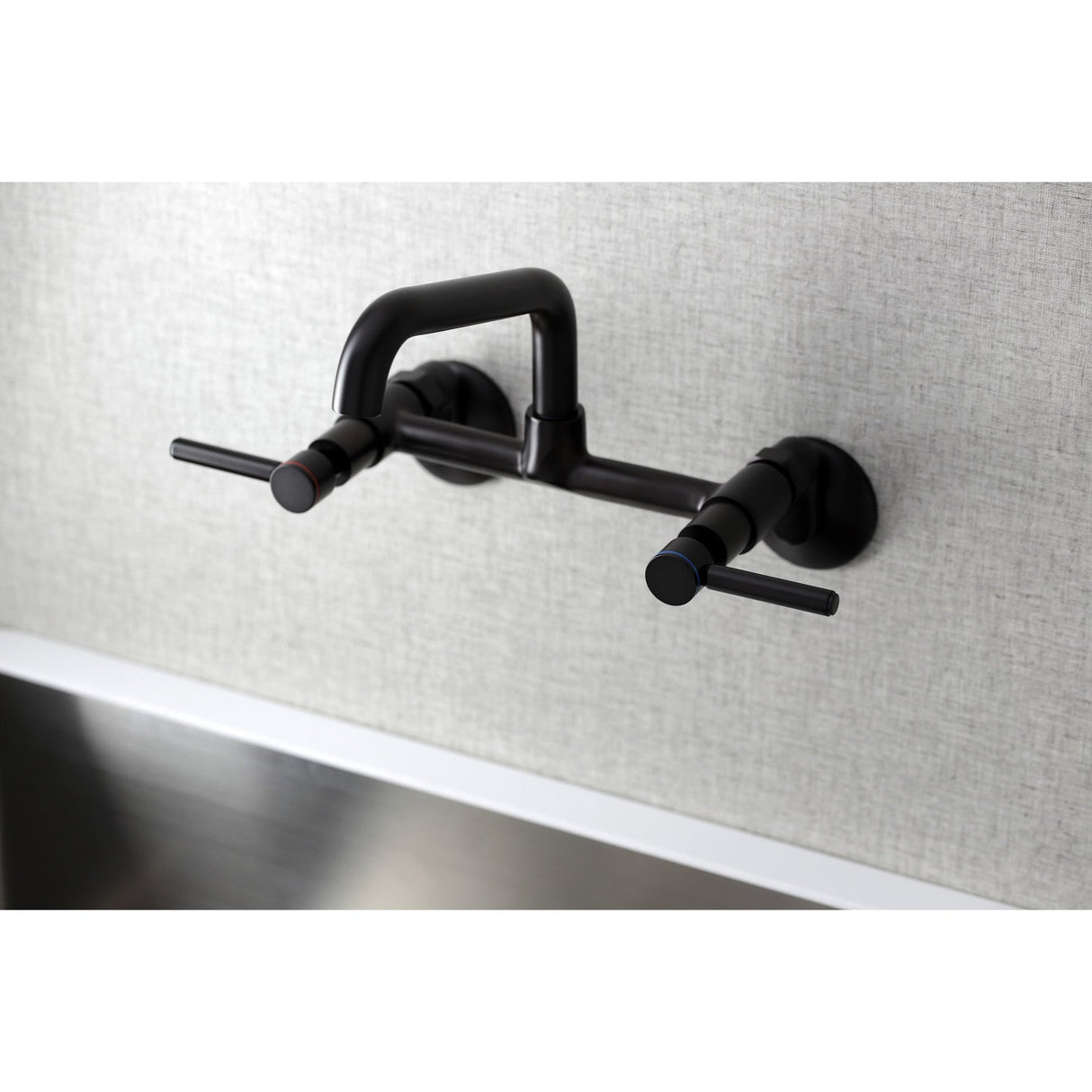 Concord KS823ORB Two-Handle 2-Hole Wall Mount Kitchen Faucet, Oil Rubbed Bronze