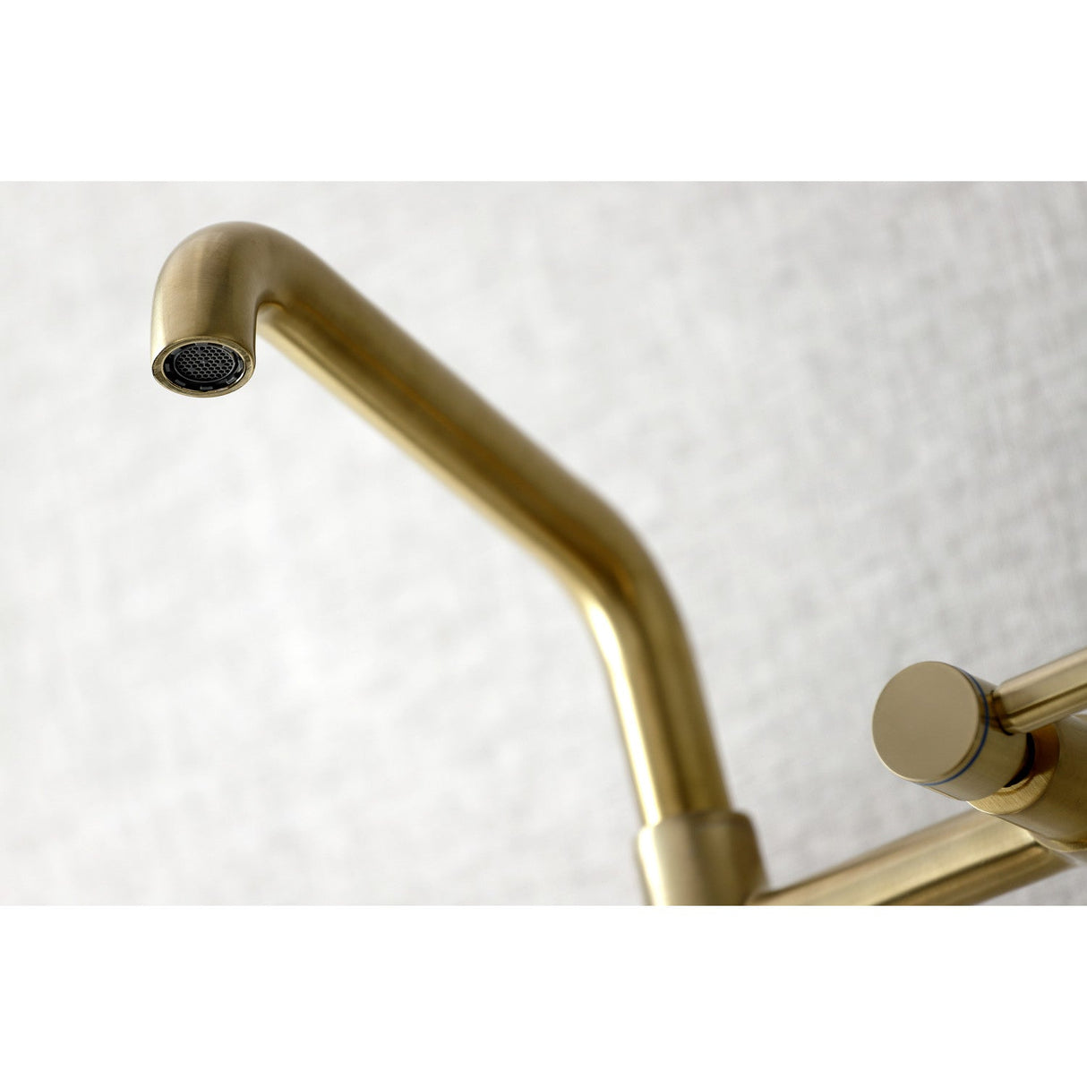 Concord KS823SB Two-Handle 2-Hole Wall Mount Kitchen Faucet, Brushed Brass